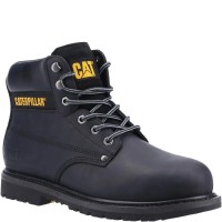 CAT Powerplant SB Safety Boots Steel Toe Caps Black